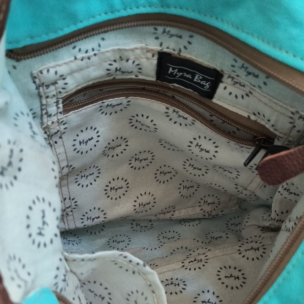 Myra Bag Blue Patterned - image 4